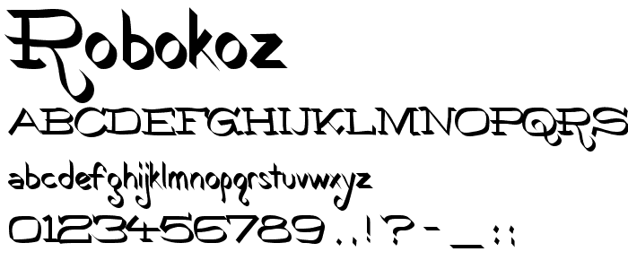 RoboKoz font