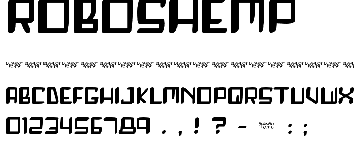 Roboshemp font