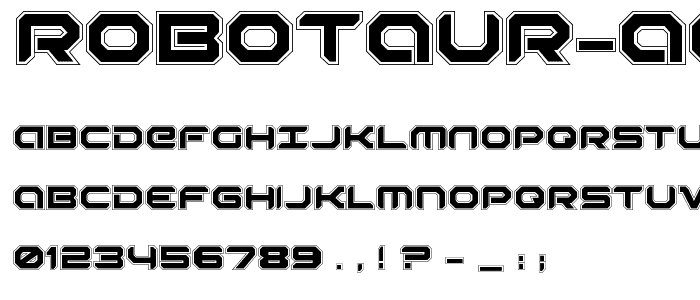 Robotaur Academy font