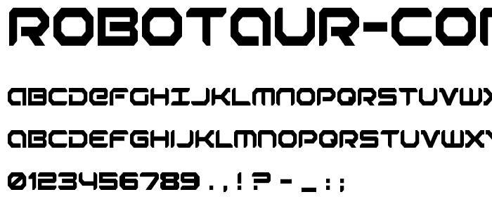Robotaur Condensed font