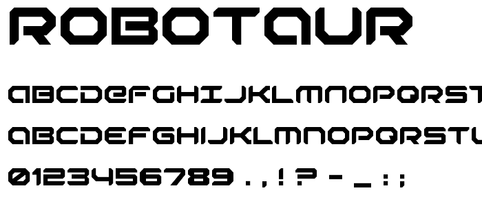 Robotaur font