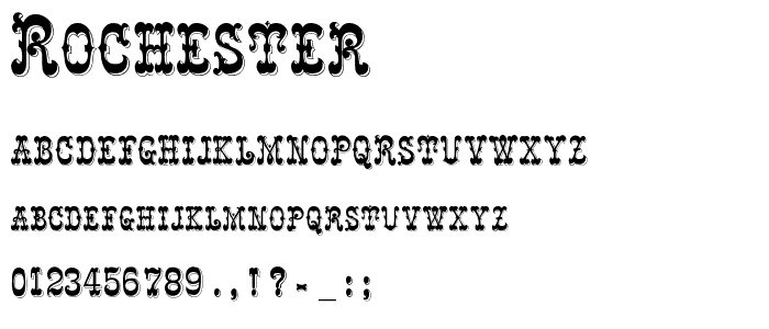 Rochester font
