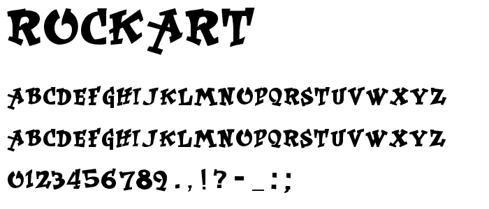 RockArt font