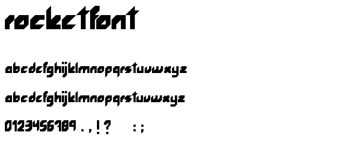 Rocketfont font