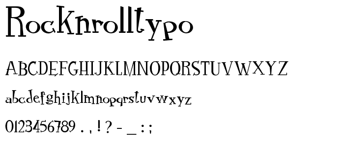RocknRollTypo font
