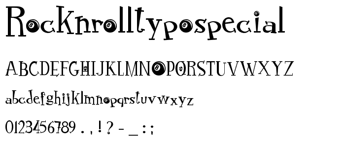 RocknRollTypoSpecial font