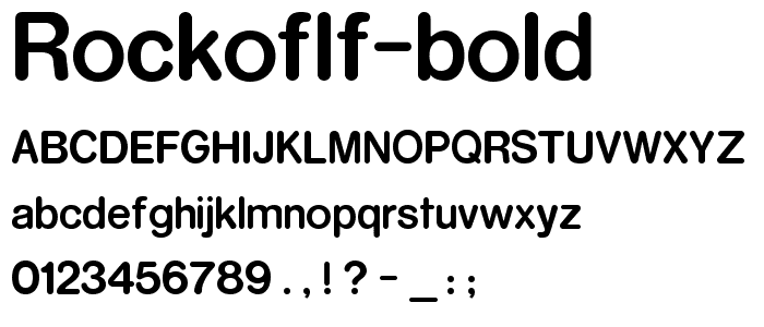 RockoFLF Bold font