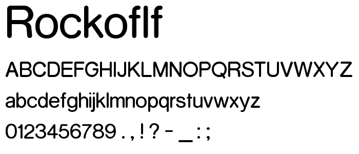 RockoFLF font