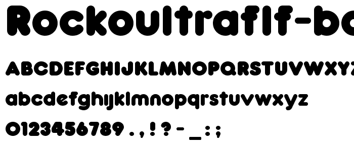 RockoUltraFLF Bold font