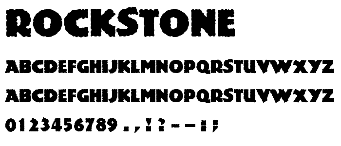 Rockstone font