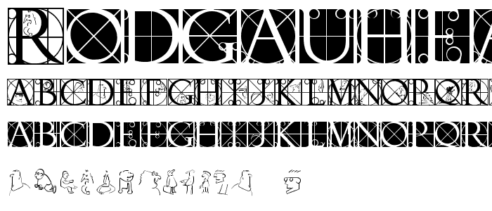 RodgauHeads font