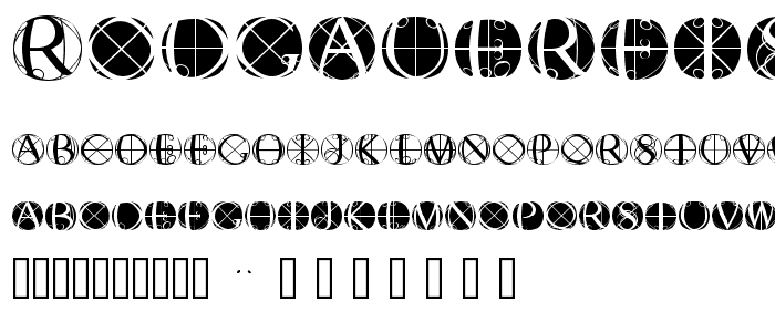RodgauerFisheyes font