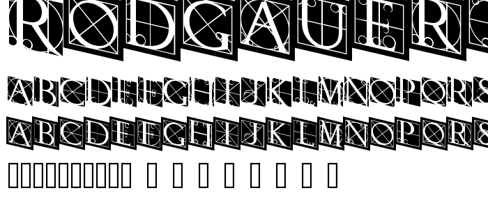 RodgauerThree font