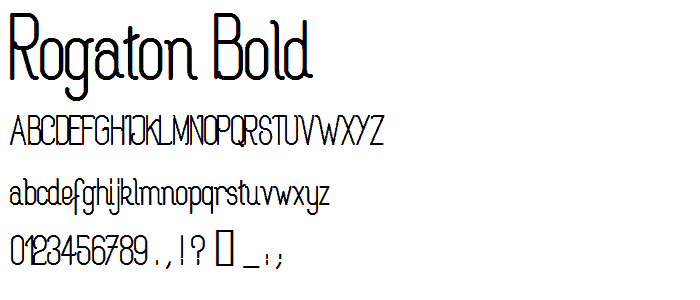 Rogaton Bold font