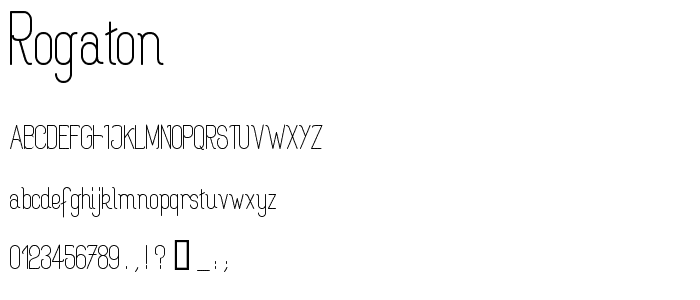 Rogaton font