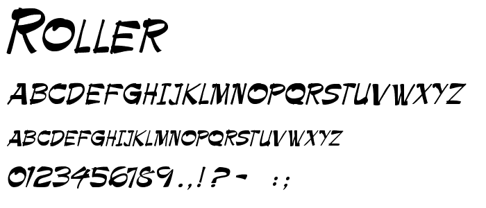 Roller font