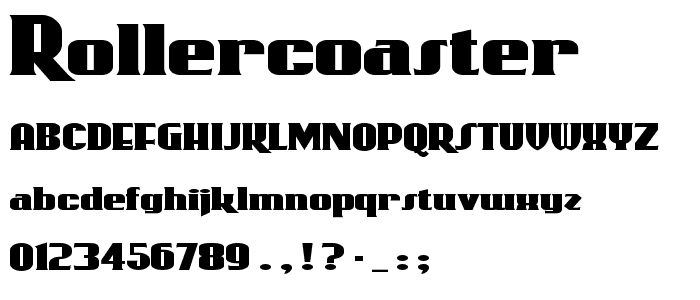 RollerCoaster font