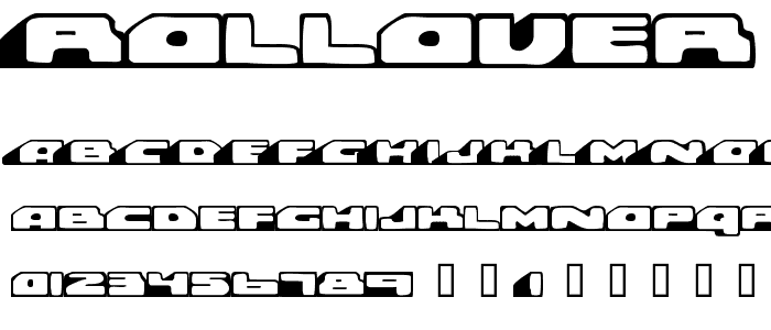 Rollover font