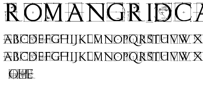 RomanGridCaps font