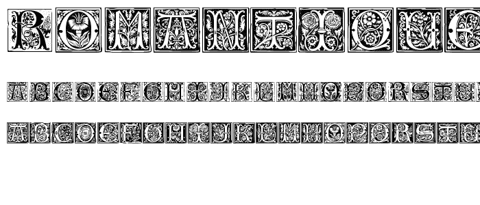 RomantiqueInitials font