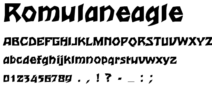 RomulanEagle font