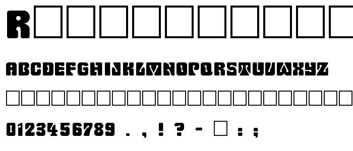 RomulanFake font
