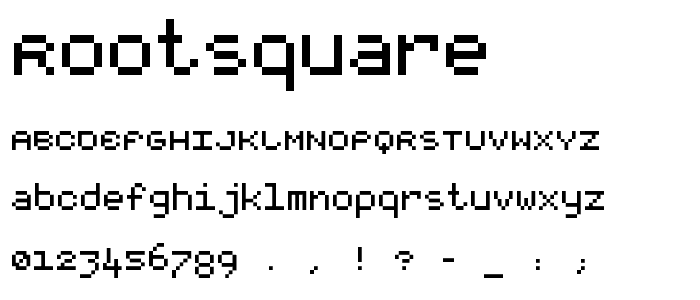 RootSquare font