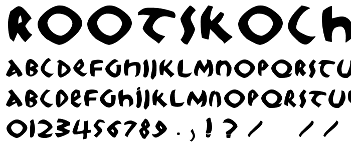 RootsKochThree font