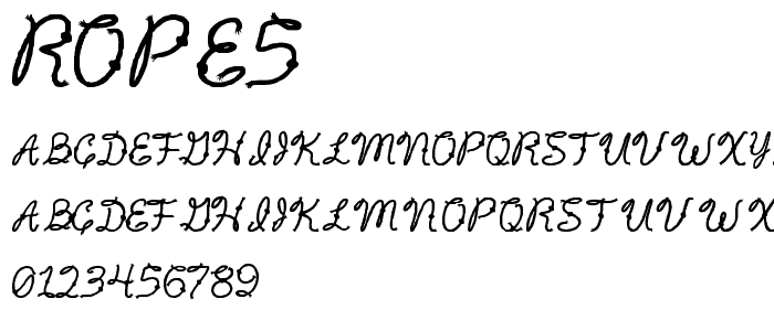 Rope5 font