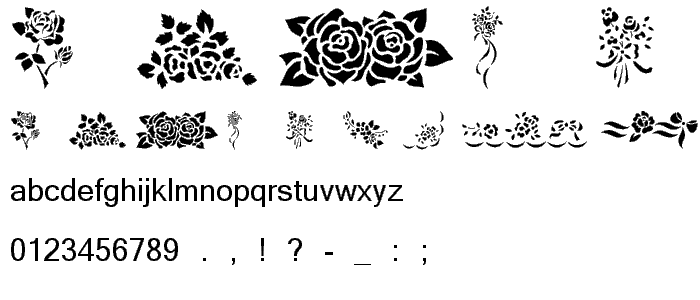 Roses Roses  font