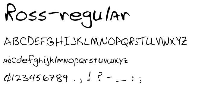 Ross Regular font