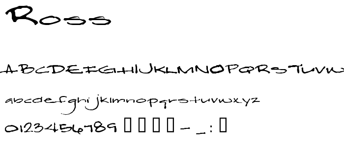 Ross font