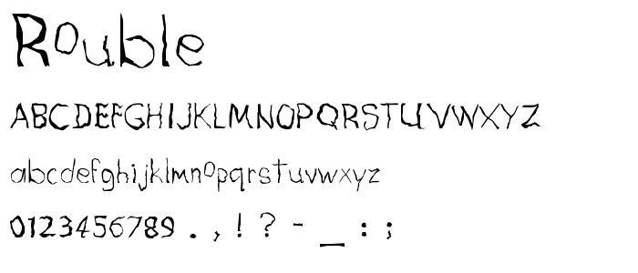 Rouble font