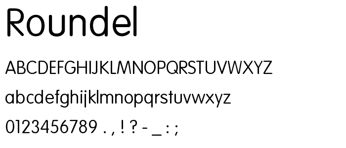Roundel font