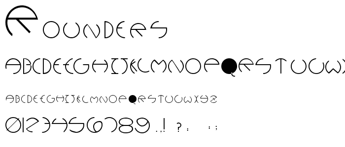 Rounders font