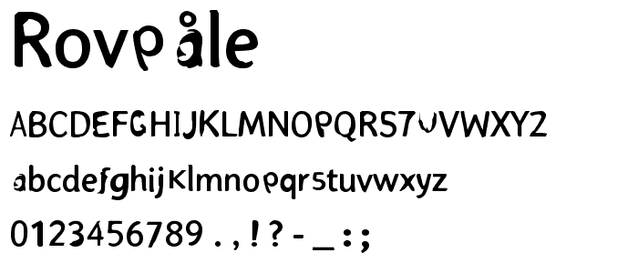 Rovpåle font