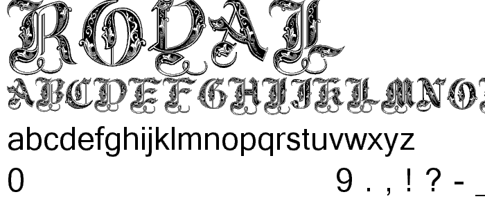 Royal2 font