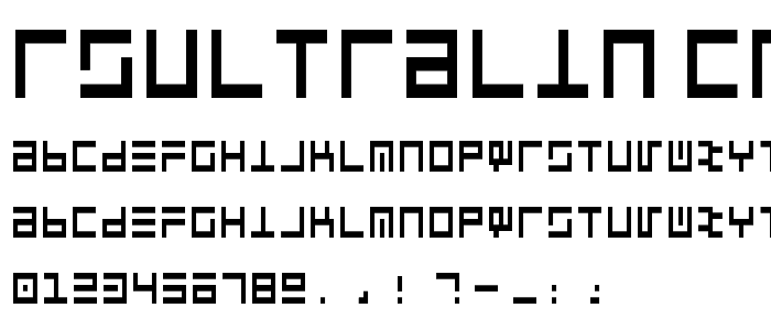 Rsultralin Cn font