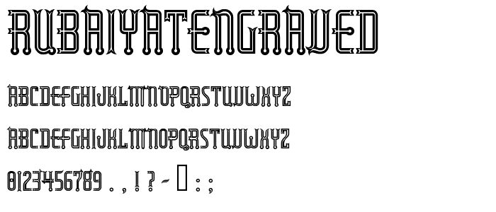 RubaiyatEngraved font