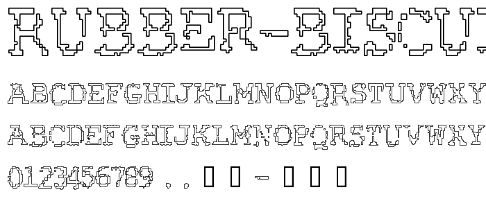 Rubber Biscuit Bevel Outline font