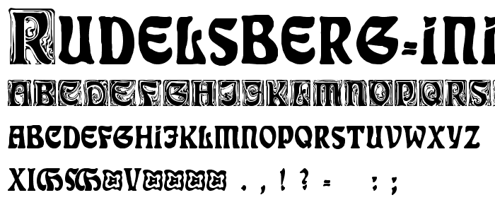 Rudelsberg-Initialen font