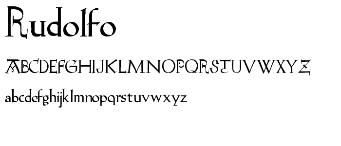 Rudolfo font