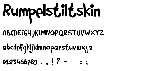 Rumpelstiltskin font