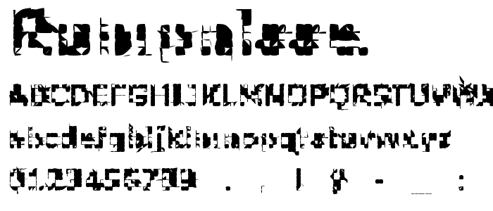 Rumpnisse font