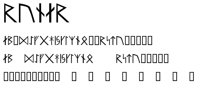 Runar font