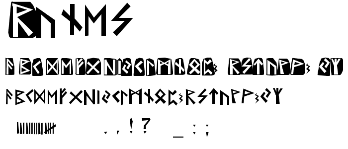 Runes font