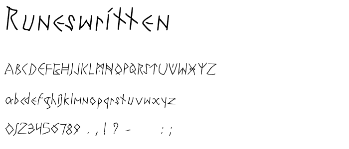 RunesWritten font