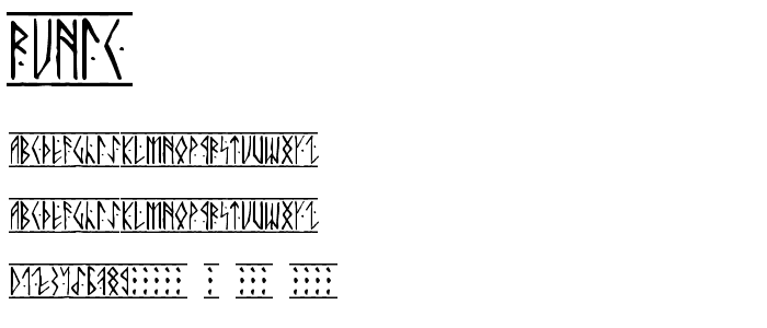 Runic font