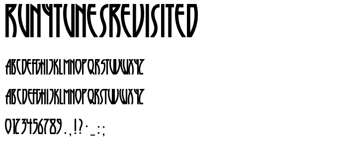 RunyTunesRevisited font