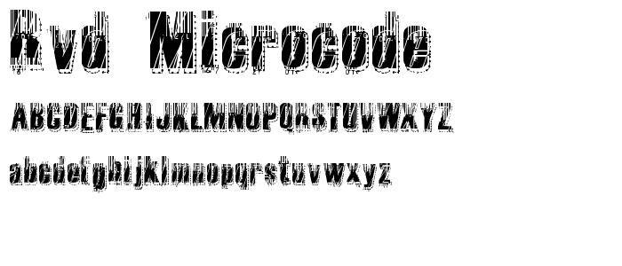 RvD_MICROCODE font